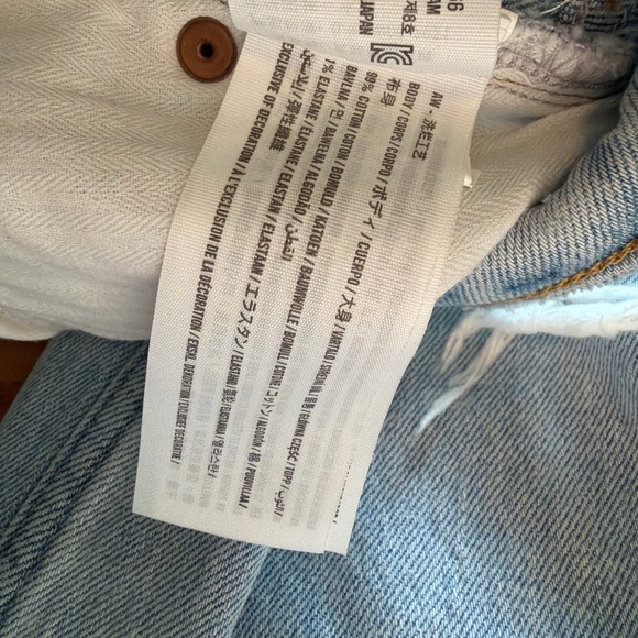 Abercrombie & Fitch Women’s Low Rise Baggy Jean Heavy Destroyed Size 6/28 - Picture 6 of 8